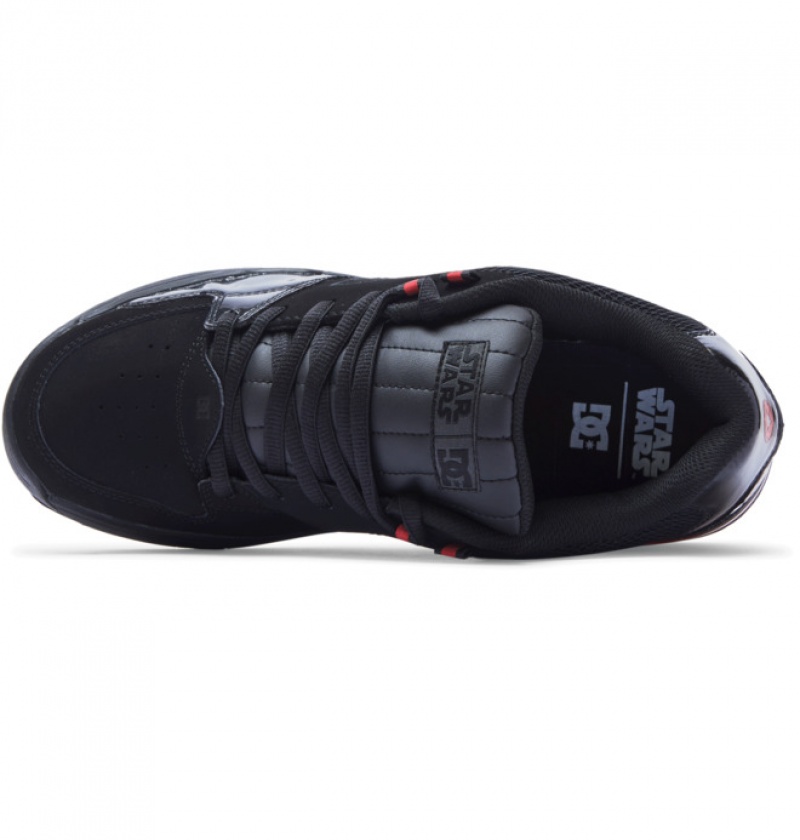 Hombre Tenis DC Shoes Versatile Negras Negras Rojas | OAZ-946513