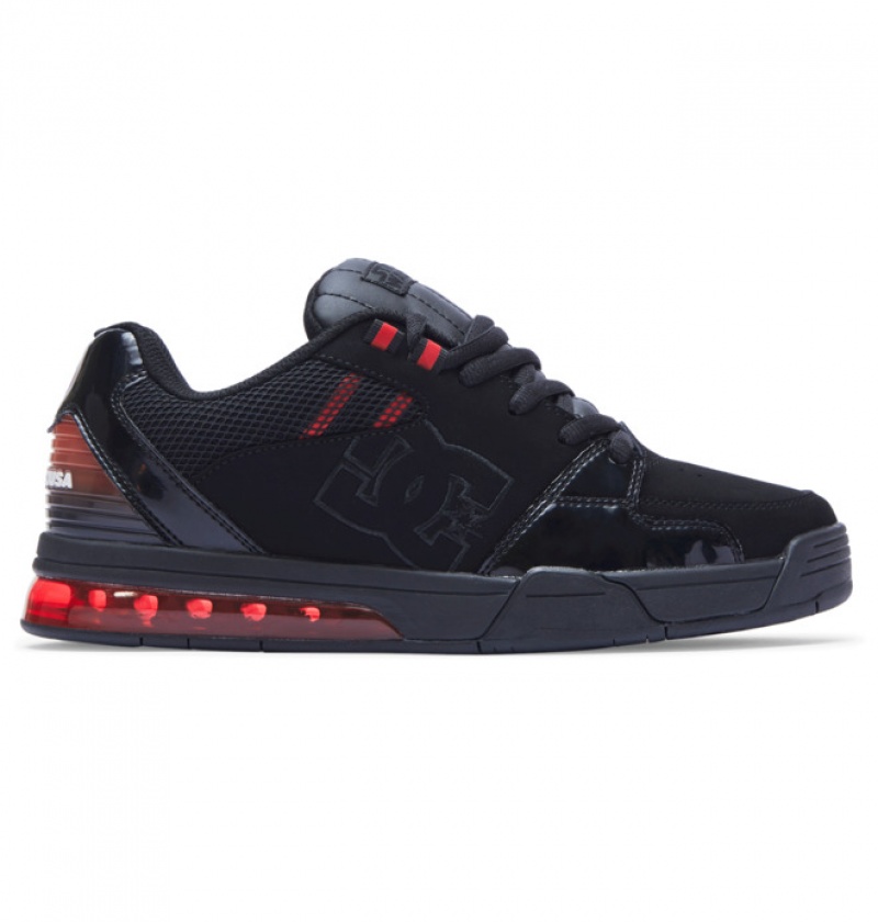 Hombre Tenis DC Shoes Versatile Negras Negras Rojas | OAZ-946513