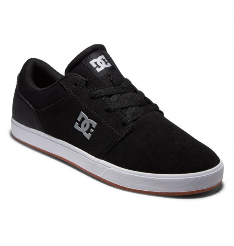 Hombre Tenis Skate DC Shoes Crisis 2 Negras Blancas Negras | VIQ-390487