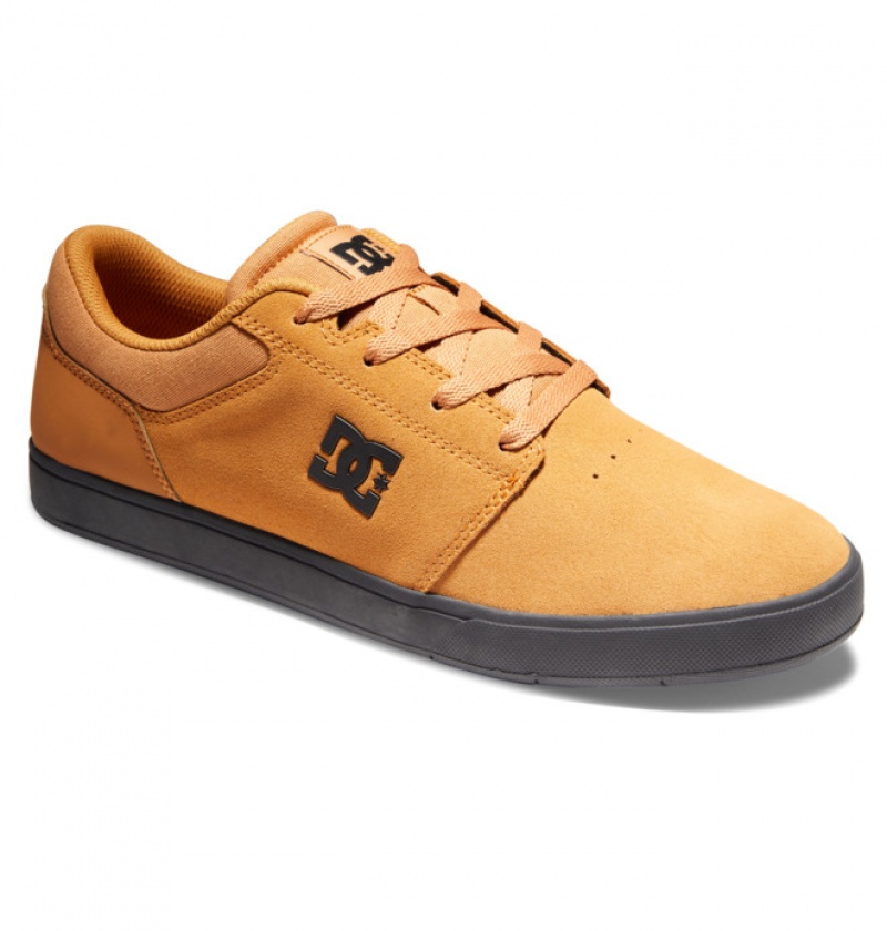 Hombre Tenis Skate DC Shoes Crisis 2 Semišové Marrones Negras | DHS-247136