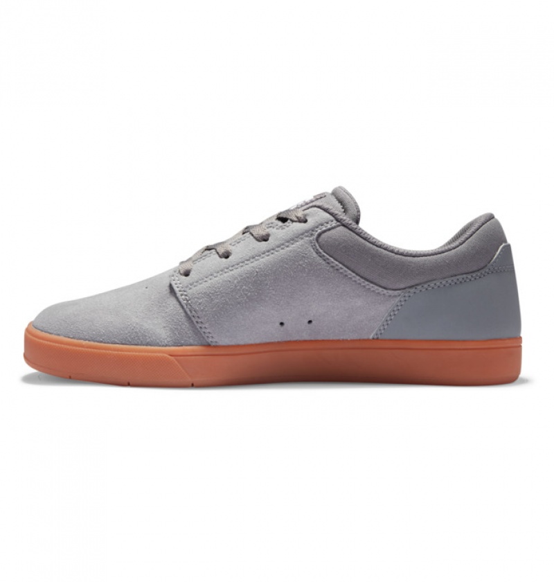 Hombre Tenis Skate DC Shoes Crisis 2 Semišové Gris | GLI-459067