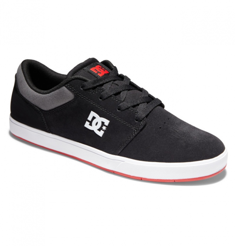 Hombre Tenis Skate DC Shoes Crisis 2 Semišové Negras Gris Rojas | YKS-041823