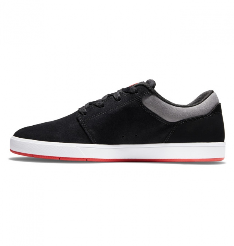 Hombre Tenis Skate DC Shoes Crisis 2 Semišové Negras Gris Rojas | YKS-041823