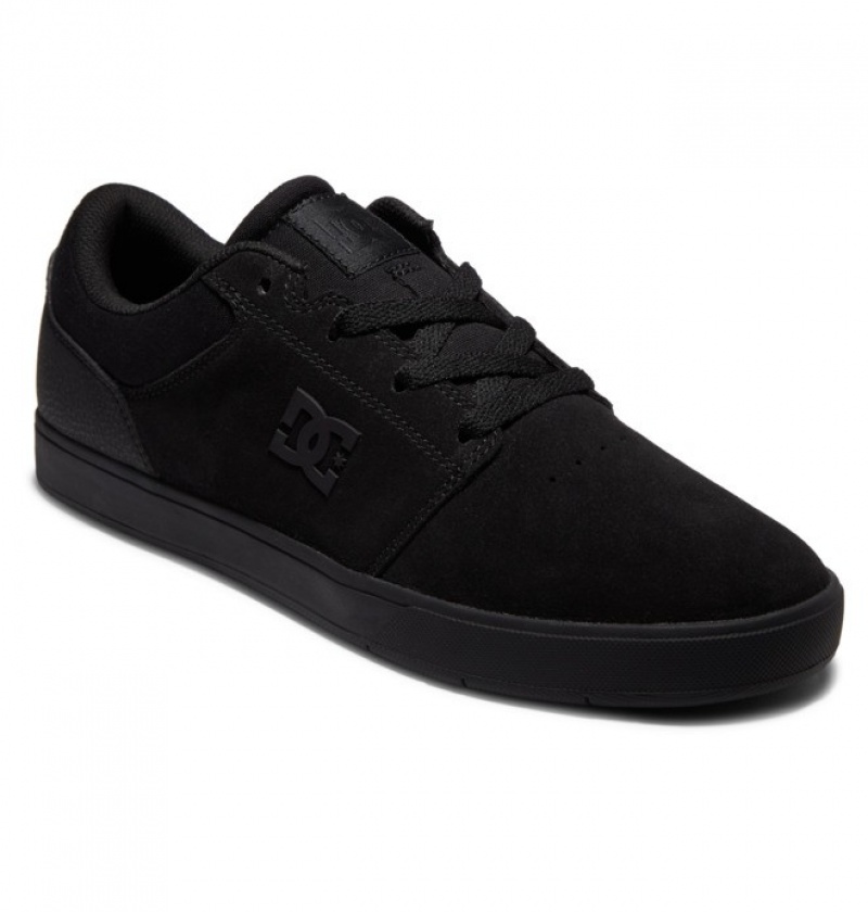 Hombre Tenis Skate DC Shoes Crisis 2 Semišové Negras Negras Negras | NFD-591374