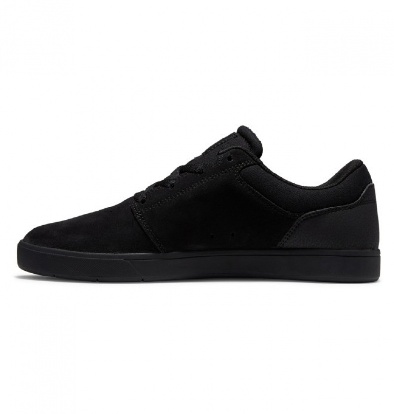 Hombre Tenis Skate DC Shoes Crisis 2 Semišové Negras Negras Negras | NFD-591374