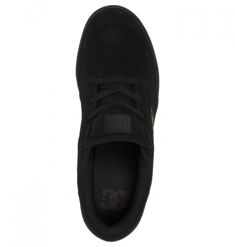 Hombre Tenis Skate DC Shoes Crisis 2 Semišové Negras Negras Negras | NFD-591374