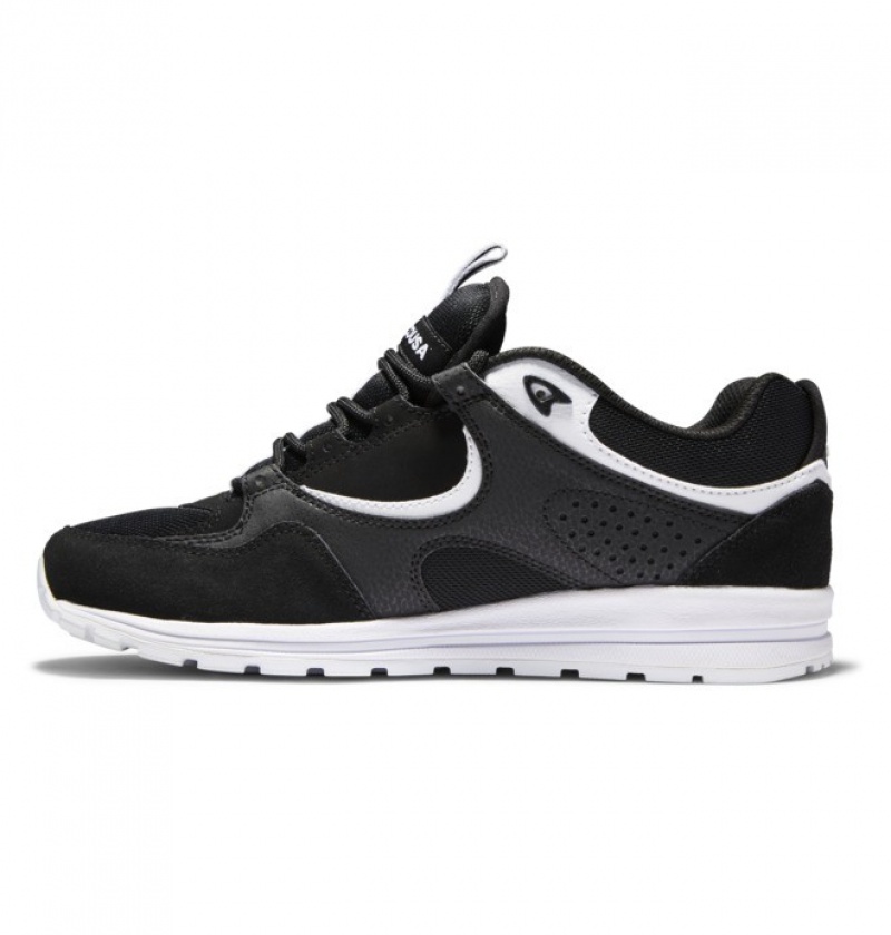 Hombre Tenis Skate DC Shoes Kalis Lite Negras Negras Blancas | XWK-317852