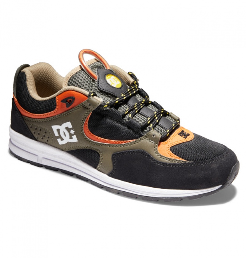 Hombre Tenis Skate DC Shoes Kalis Lite Negras Verde Oliva | LRW-320845