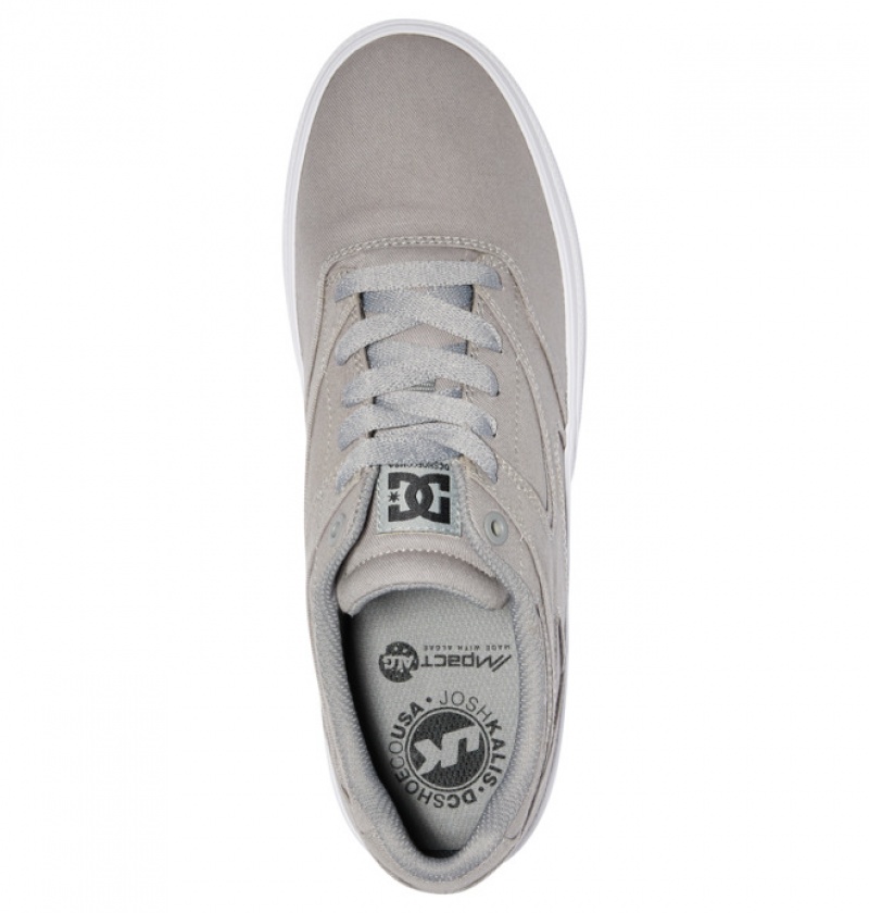 Hombre Tenis Skate DC Shoes Kalis Vulc Gris | ZWO-509732