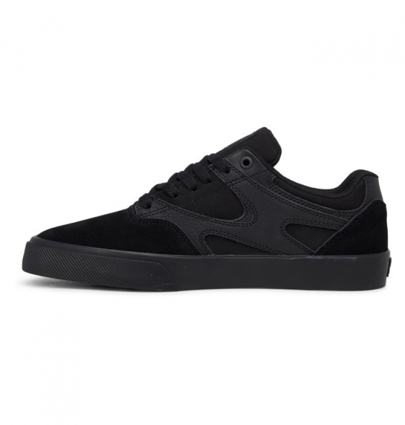 Hombre Tenis Skate DC Shoes Kalis Vulc Negras Negras Negras | HEP-053789