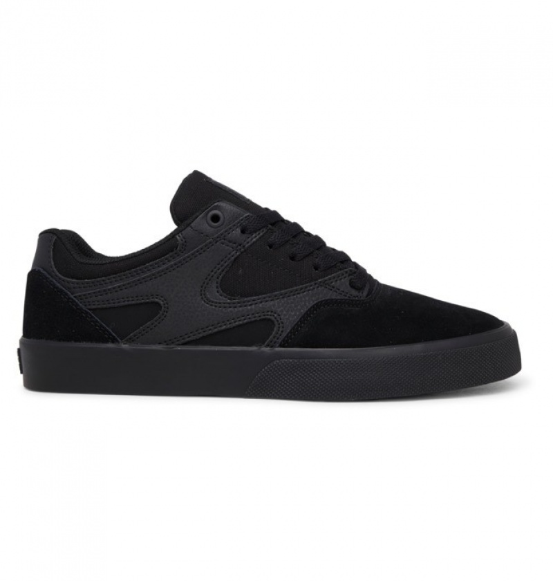 Hombre Tenis Skate DC Shoes Kalis Vulc Negras Negras Negras | HEP-053789