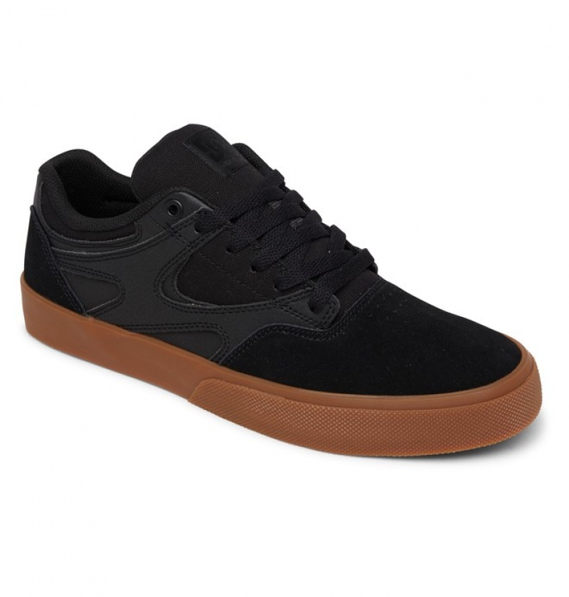 Hombre Tenis Skate DC Shoes Kalis Vulc Negras Negras | TRC-702941