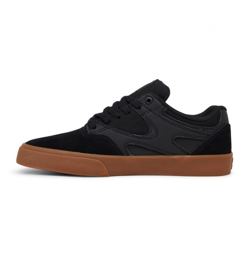 Hombre Tenis Skate DC Shoes Kalis Vulc Negras Negras | TRC-702941