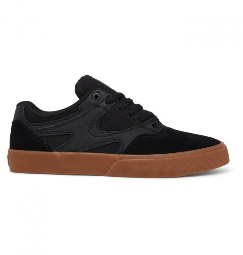 Hombre Tenis Skate DC Shoes Kalis Vulc Negras Negras | TRC-702941