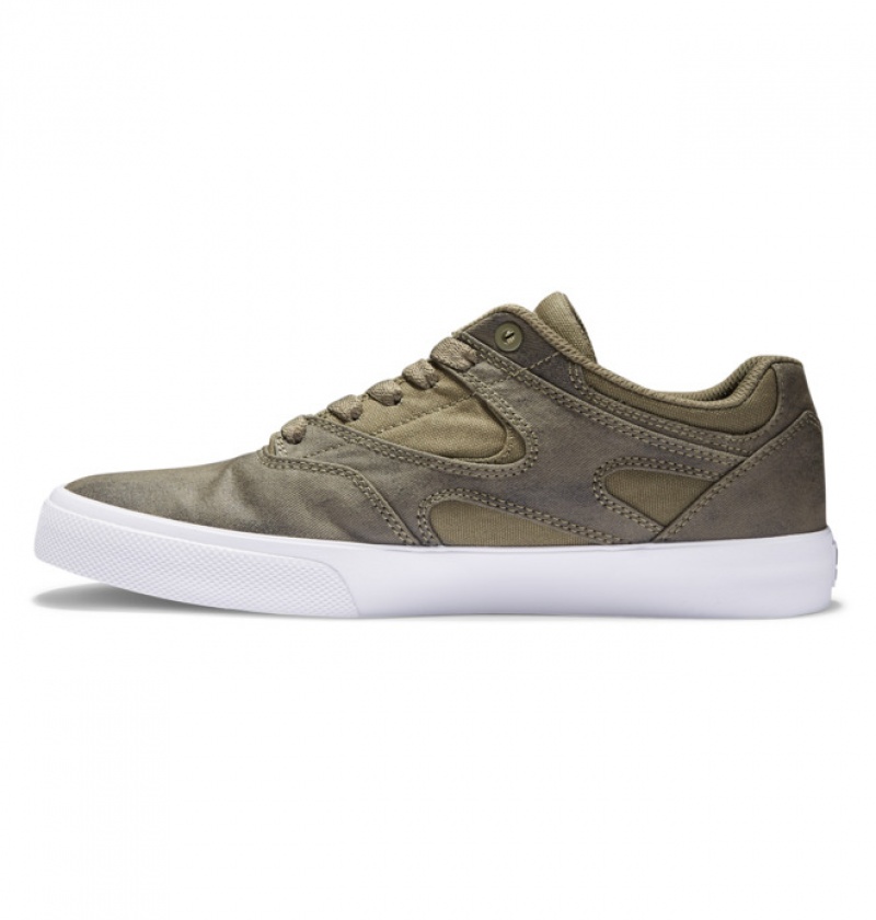 Hombre Tenis Skate DC Shoes Kalis Vulc Verde Oliva | KVR-015864