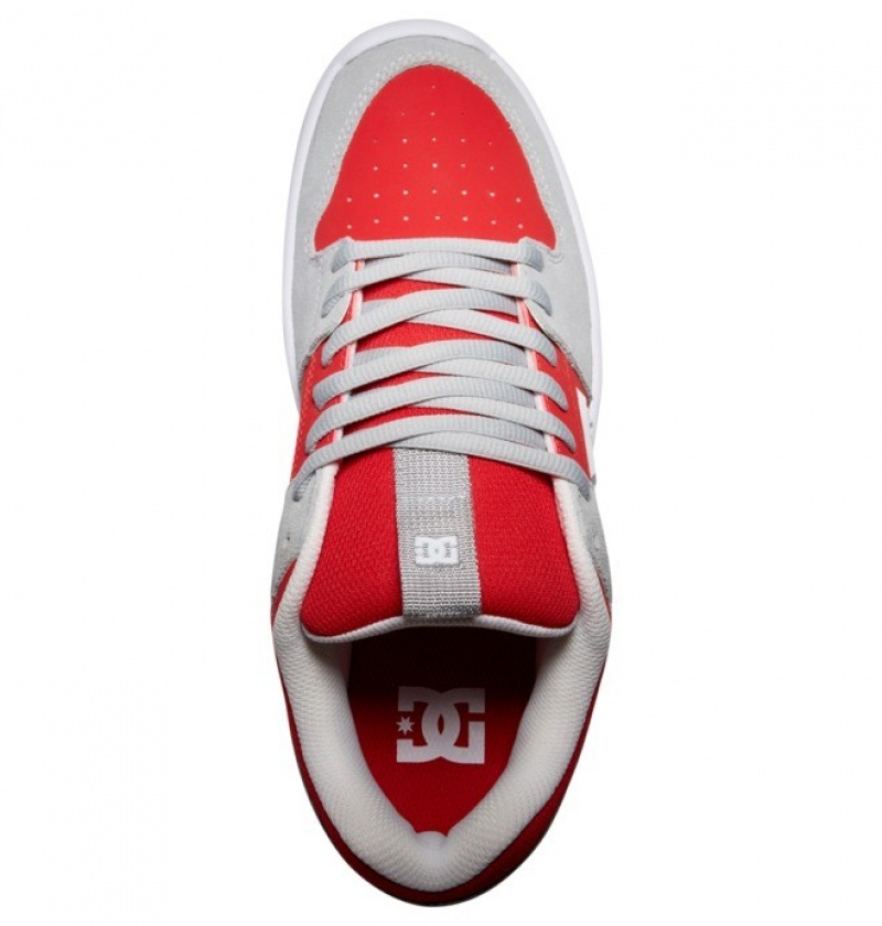 Hombre Tenis Skate DC Shoes Lynx Zero Gris Rojas | ZFT-576019