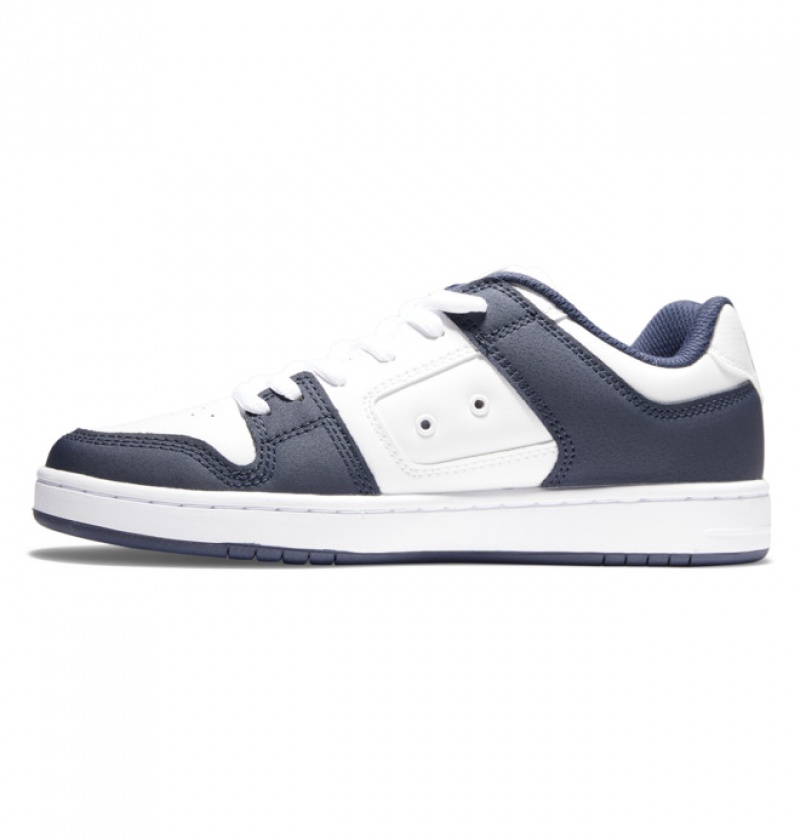 Hombre Tenis Skate DC Shoes Manteca 4 Azul Marino Blancas | MEX-985374