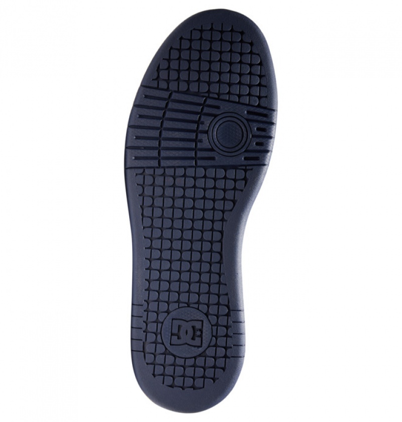 Hombre Tenis Skate DC Shoes Manteca 4 Azul Marino Blancas | MEX-985374