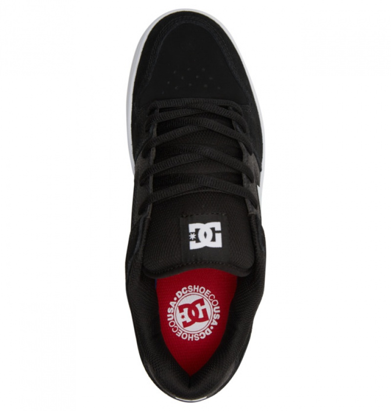 Hombre Tenis Skate DC Shoes Manteca 4 Negras Blancas | CWX-218709