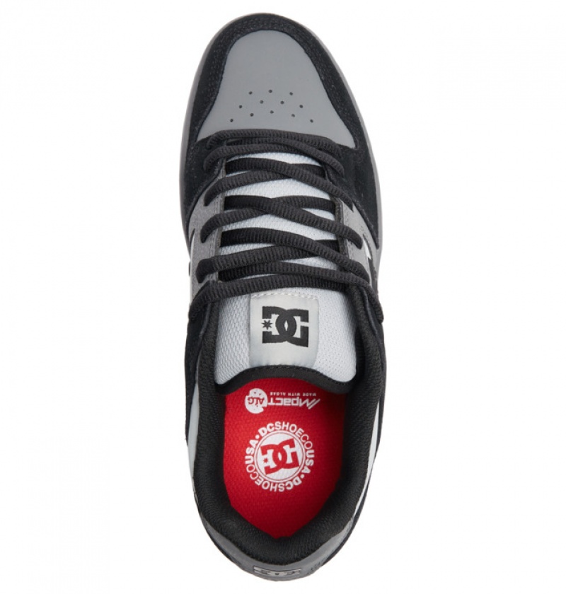 Hombre Tenis Skate DC Shoes Manteca 4 Negras Gris Negras | KTJ-625139