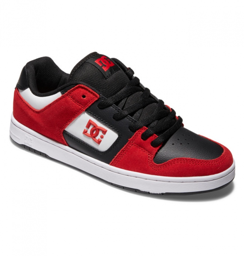 Hombre Tenis Skate DC Shoes Manteca 4 Rojas Negras Blancas | MRQ-536798