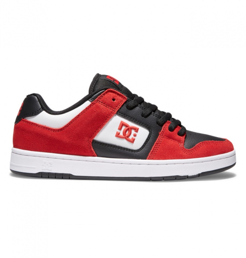 Hombre Tenis Skate DC Shoes Manteca 4 Rojas Negras Blancas | MRQ-536798