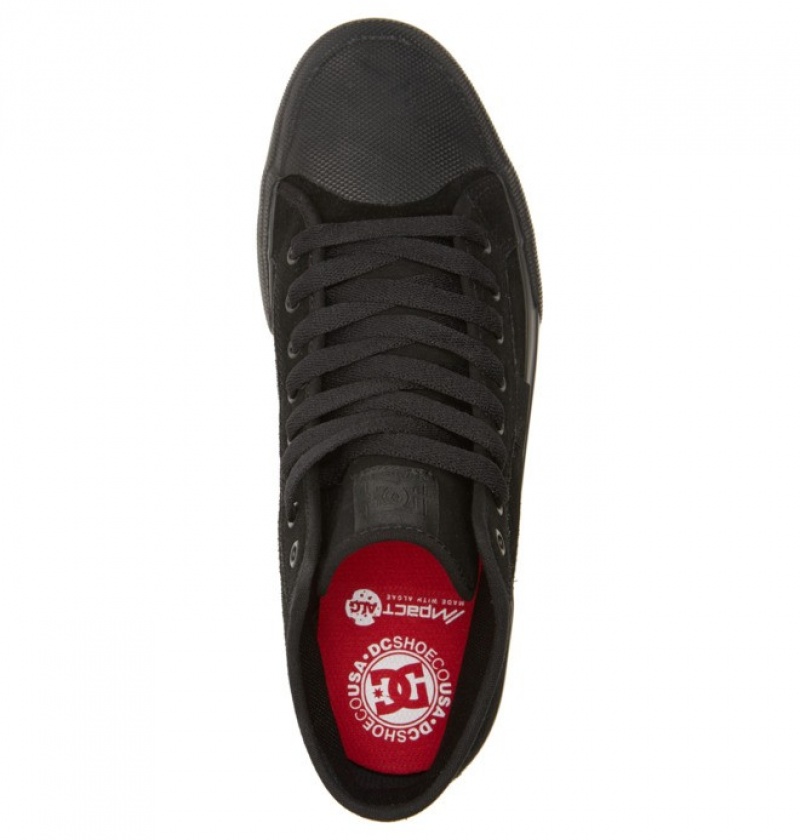 Hombre Tenis Skate DC Shoes Manual Hi RT High Top Negras Negras | KRG-439756