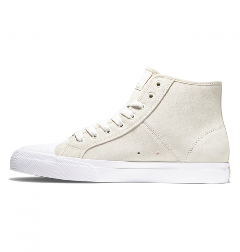 Hombre Tenis Skate DC Shoes Manual Hi RT High Top Marrones | ZIM-849215