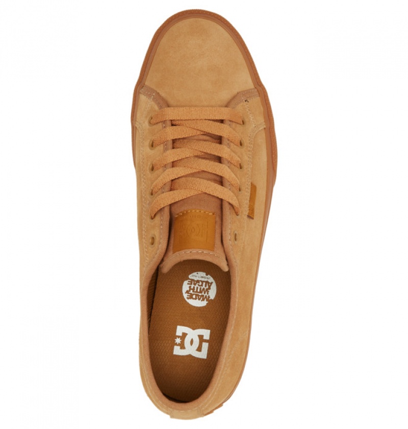 Hombre Tenis Skate DC Shoes Manual Marrones | NDF-378416