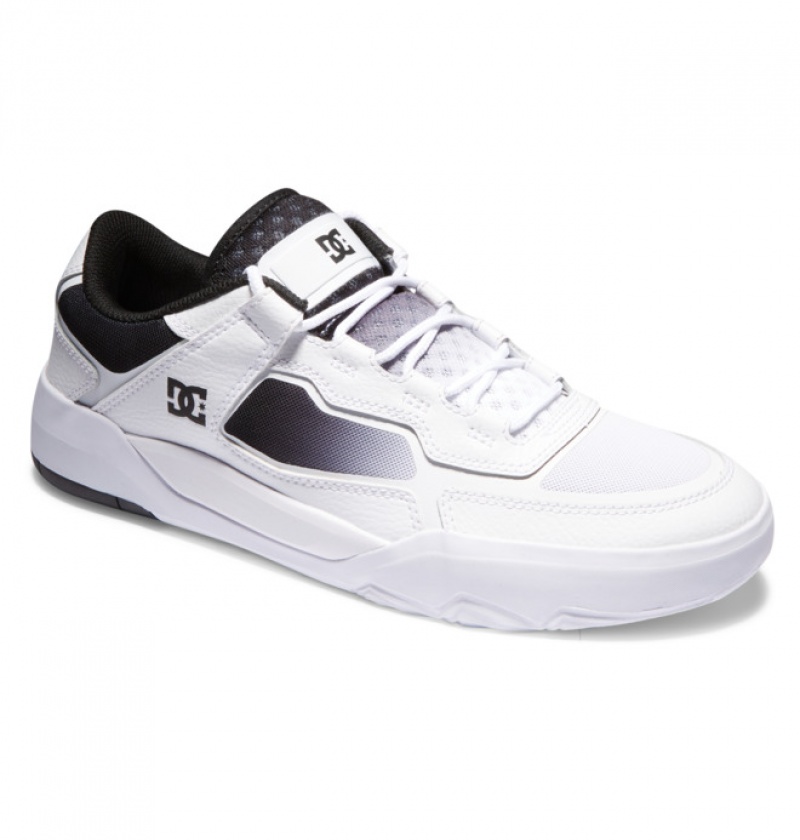 Hombre Tenis Skate DC Shoes Metric Blancas Negras Blancas | ISV-913854