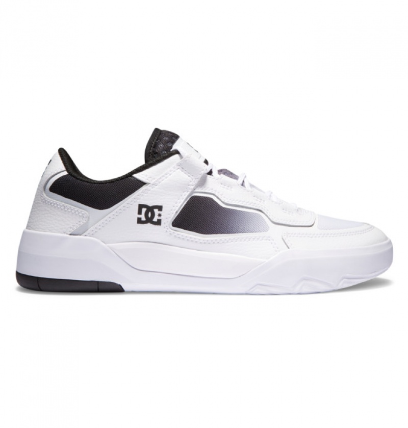 Hombre Tenis Skate DC Shoes Metric Blancas Negras Blancas | ISV-913854