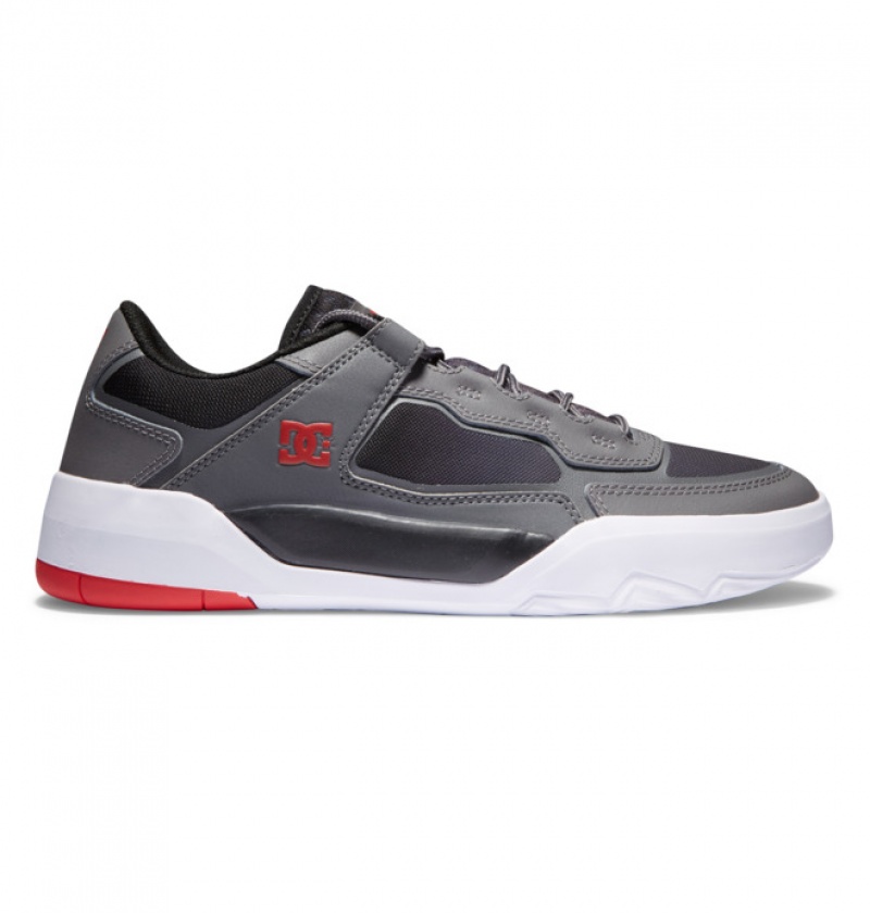 Hombre Tenis Skate DC Shoes Metric Gris Negras Rojas | WAF-691047