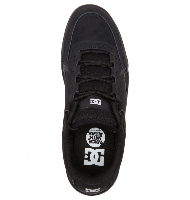 Hombre Tenis Skate DC Shoes Metric Negras Negras | QPA-204735