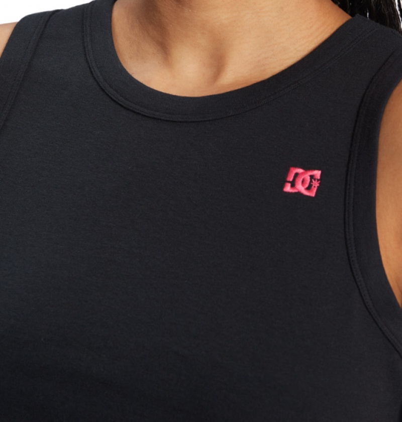 Mujer Camiseta DC Shoes Boyfriend Crop Tank Top Negras | IJL-537642