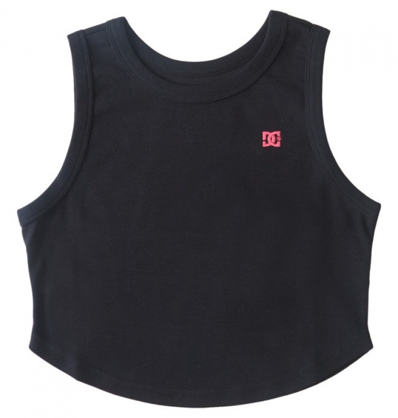 Mujer Camiseta DC Shoes Boyfriend Crop Tank Top Negras | IJL-537642