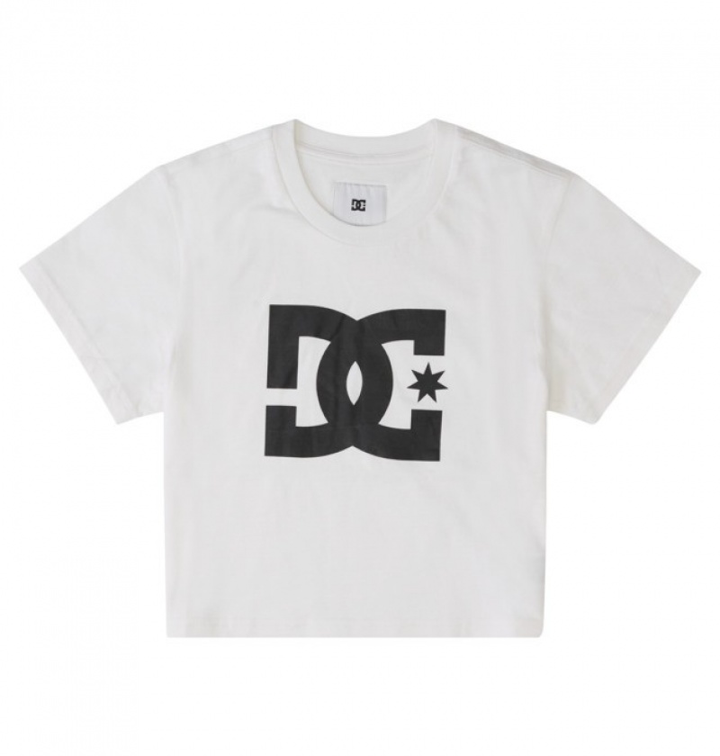 Mujer Camiseta DC Shoes Star Cropped Blancas | KYL-192053