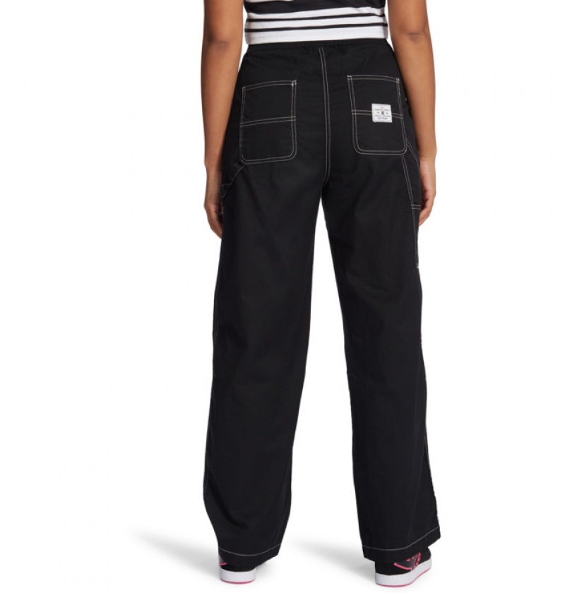 Mujer Pantalon DC Shoes Riveter Carpenter 2 Negras | BTY-964218