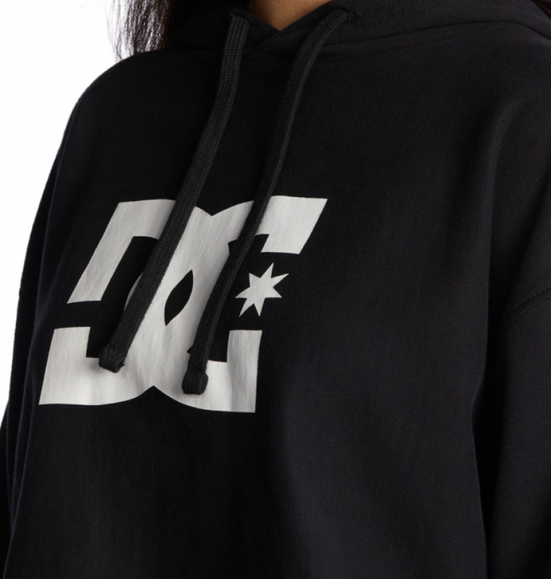 Mujer Sudadera con Capucha DC Shoes Cropped 2 Negras | SUC-120573