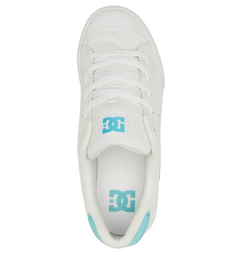 Mujer Tenis DC Shoes Chelsea Blancas Azules | DJN-539260