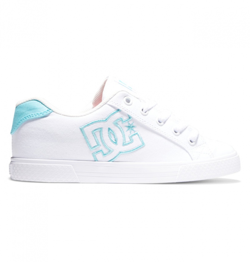 Mujer Tenis DC Shoes Chelsea Blancas Azules | DJN-539260