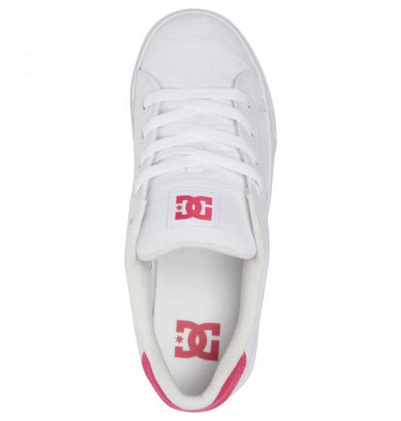 Mujer Tenis DC Shoes Chelsea Blancas Rosas | QLY-129537