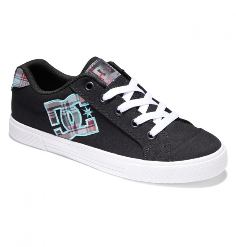 Mujer Tenis DC Shoes Chelsea Negras Blancas | URX-865702