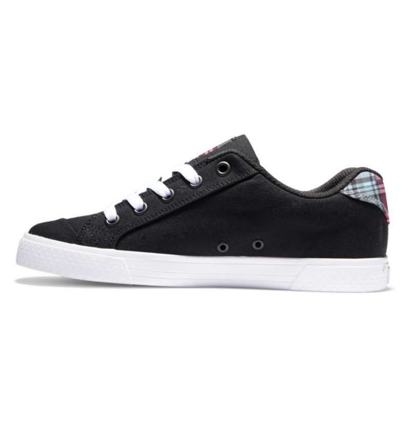 Mujer Tenis DC Shoes Chelsea Negras Blancas | URX-865702