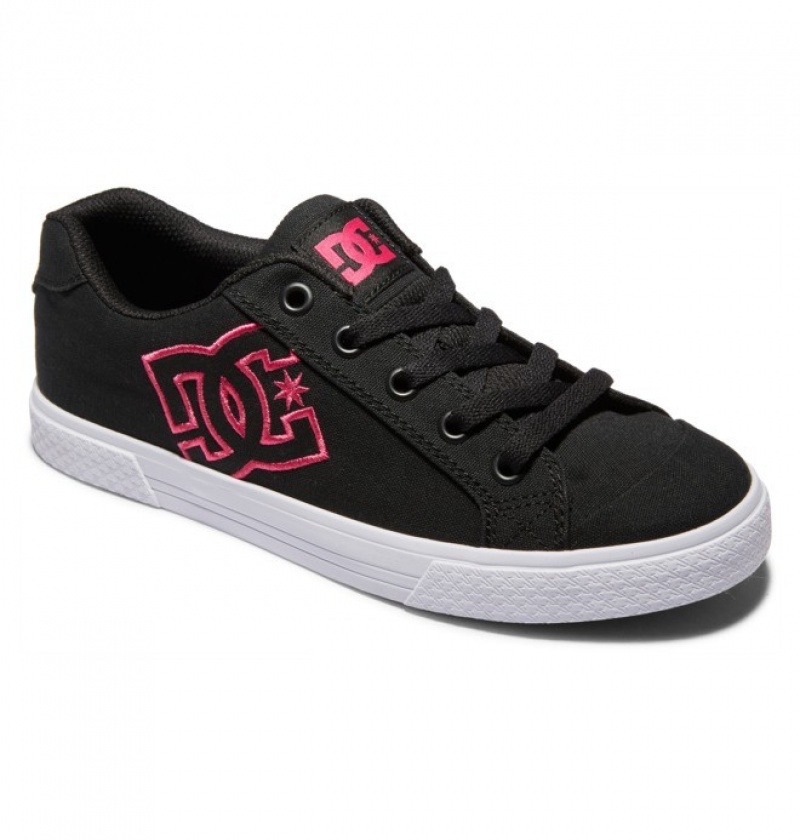 Mujer Tenis DC Shoes Chelsea Negras Rosas Negras | RVH-087431