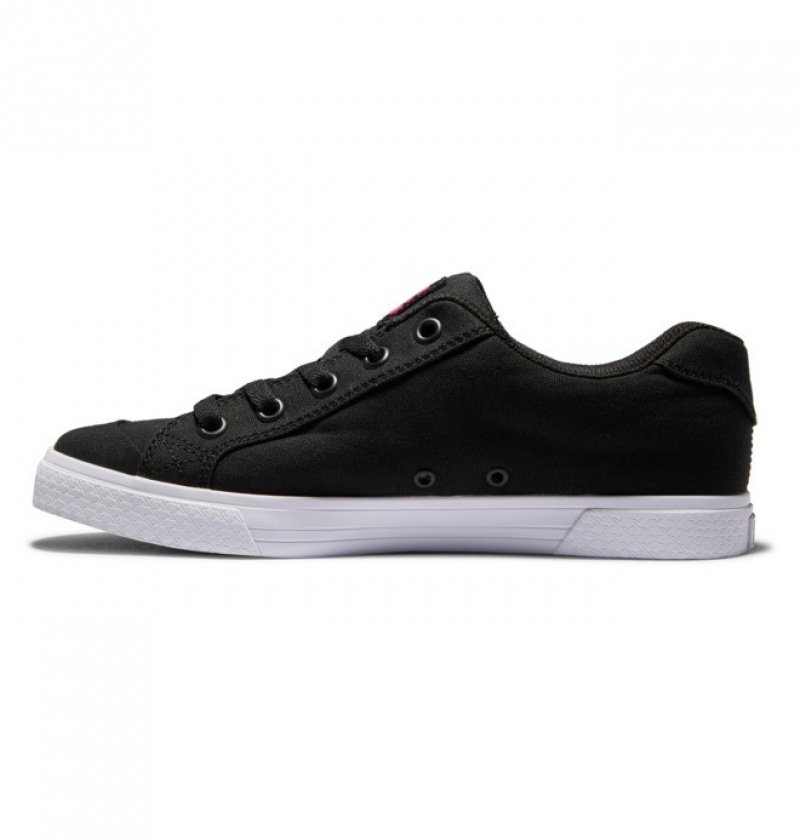 Mujer Tenis DC Shoes Chelsea Negras Rosas Negras | RVH-087431