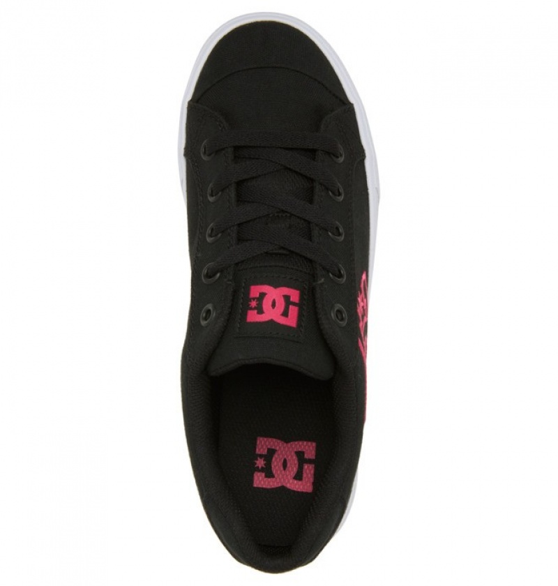 Mujer Tenis DC Shoes Chelsea Negras Rosas Negras | RVH-087431