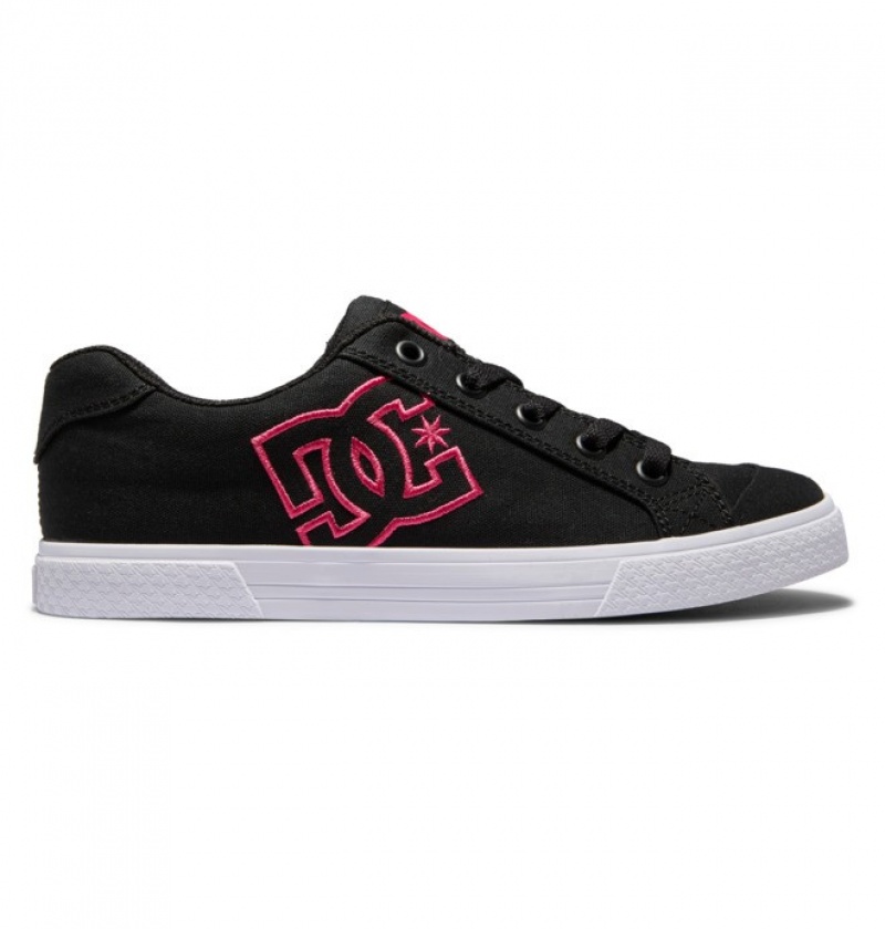 Mujer Tenis DC Shoes Chelsea Negras Rosas Negras | RVH-087431