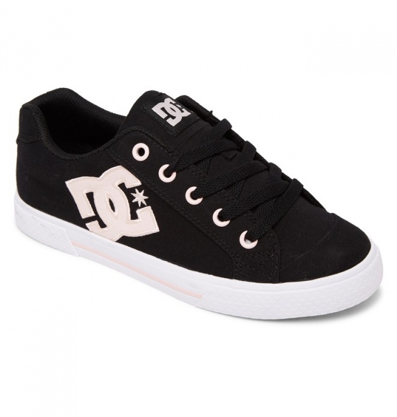 Mujer Tenis DC Shoes Chelsea Negras Rosas | LXN-081345