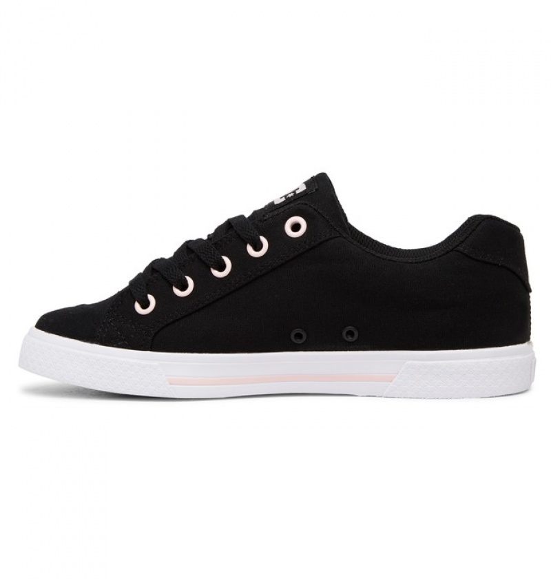 Mujer Tenis DC Shoes Chelsea Negras Rosas | LXN-081345