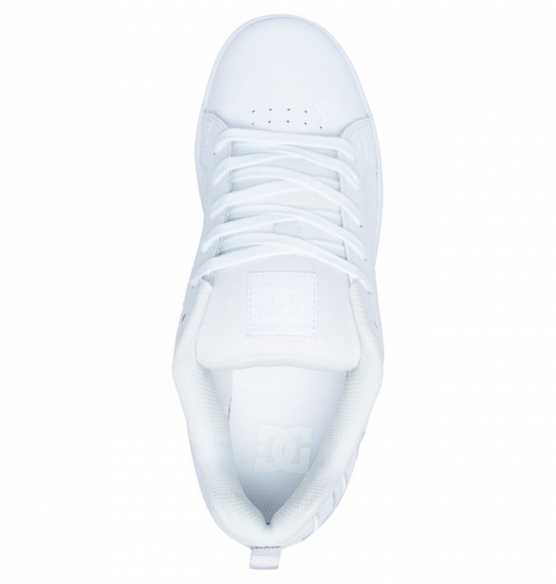 Mujer Tenis DC Shoes Court Graffik Blancas Blancas Blancas | KCX-714532